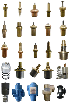 30 different thermostatic valves